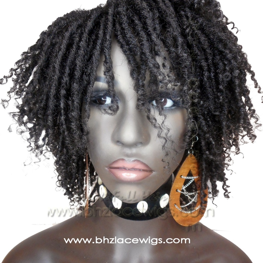 Kenyatta Full cap TWIST OUT wig faux locs dreads - Picture 3 of 8